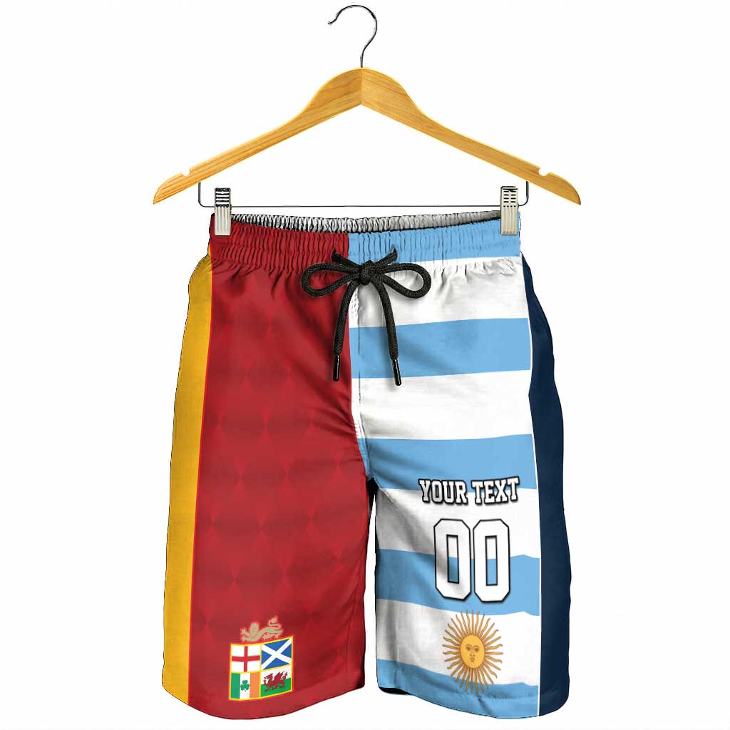 Custom British Lions-Argentina Shorts for Men Sporty Style LT09