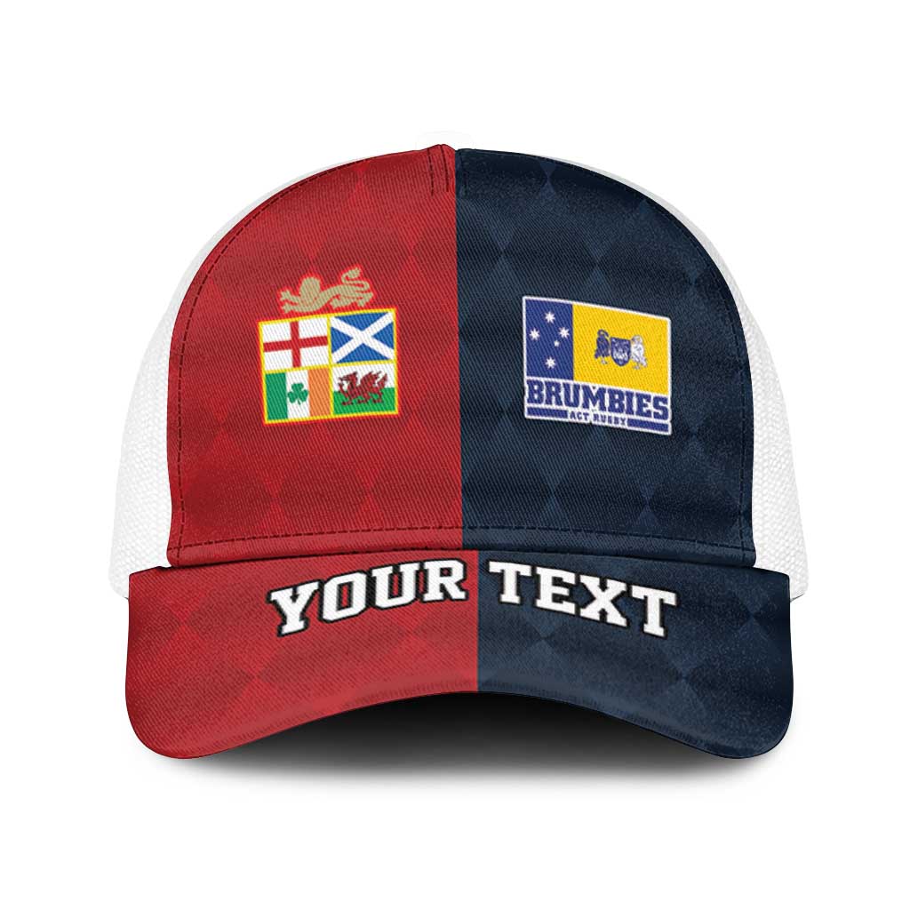 Custom British Lions Australia ACT Baseball Net Cap Sporty Style - Wonder Print Shop