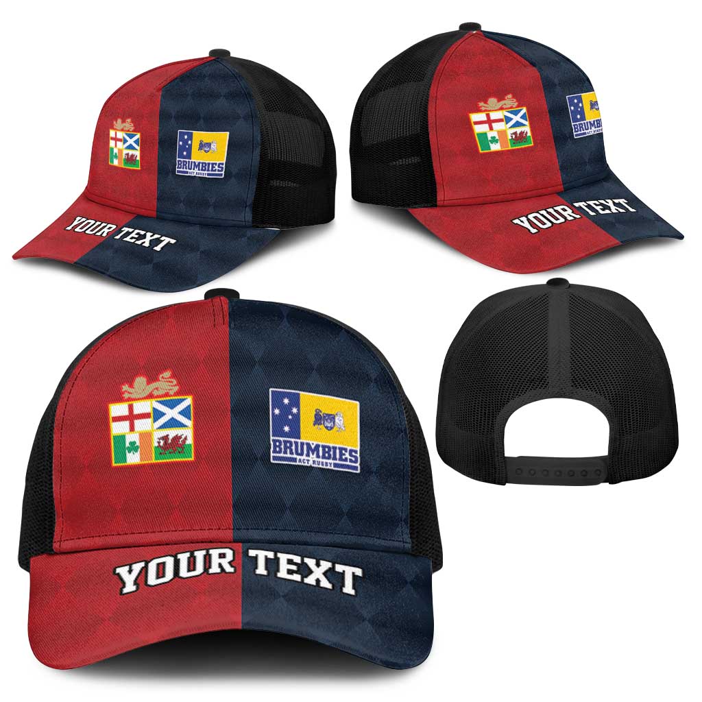 Custom British Lions Australia ACT Baseball Net Cap Sporty Style - Wonder Print Shop