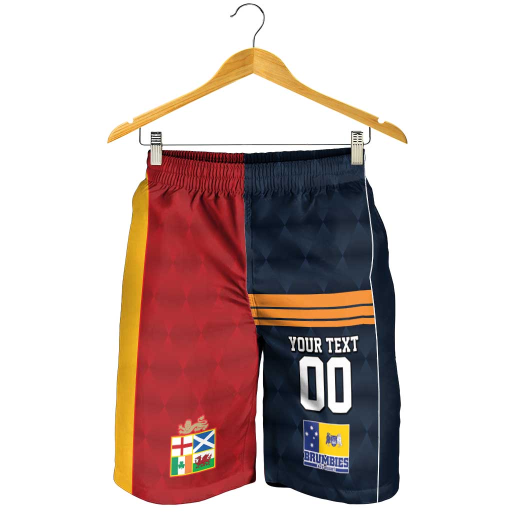 Custom British Lions Australia ACT Shorts for Men Sporty Style LT09