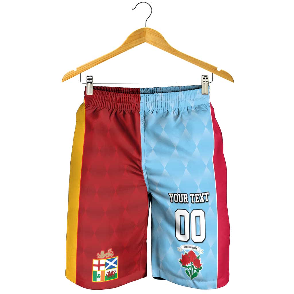 Custom British Lions Australia Waratahs Shorts for Men Sporty Style LT09