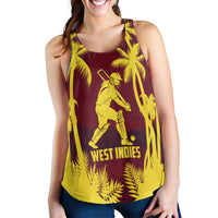 Custom Cricket 2026 West Indies Women Racerback Tank WI Tropical Version