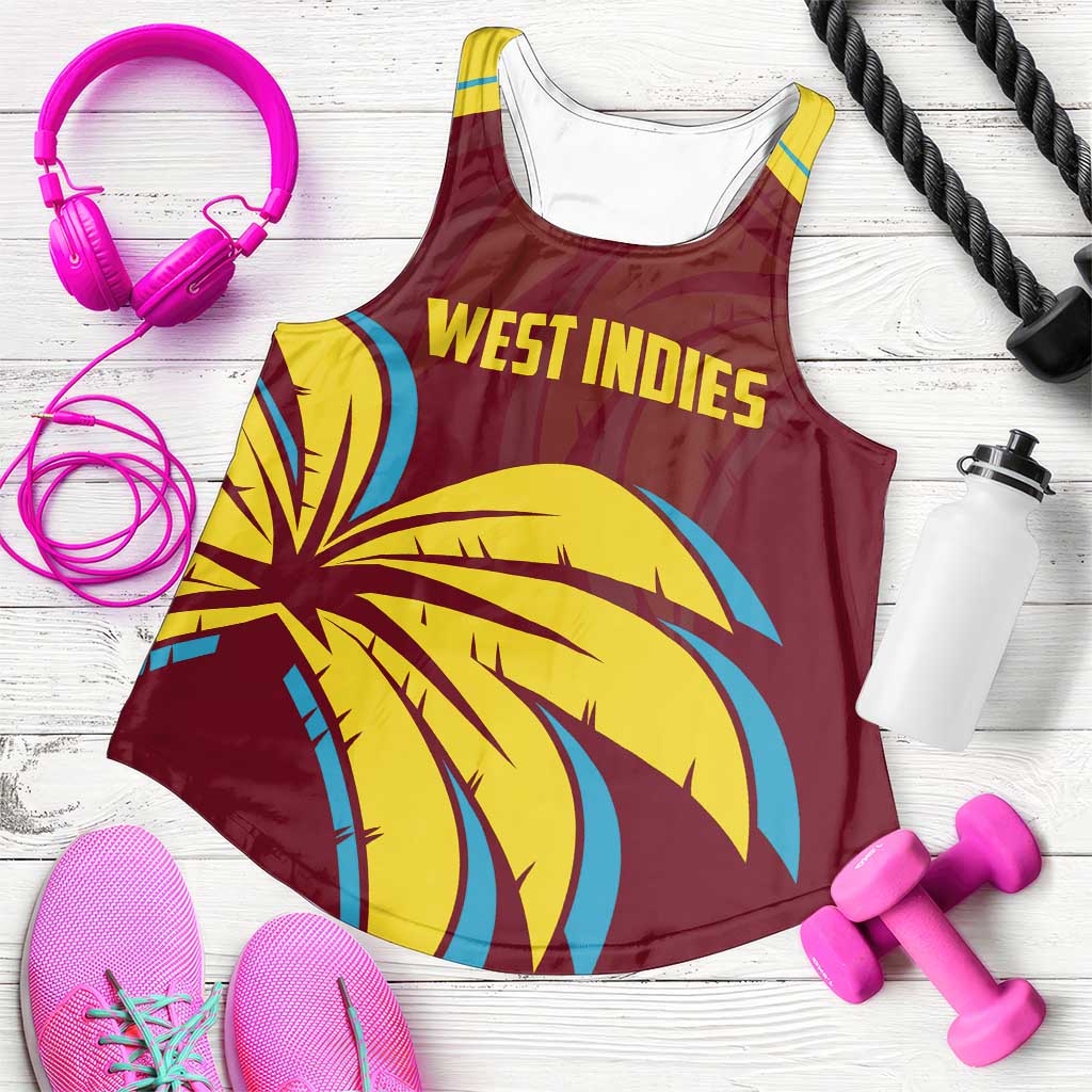 Custom Cricket 2026 West Indies Women Racerback Tank Windies Go Champions