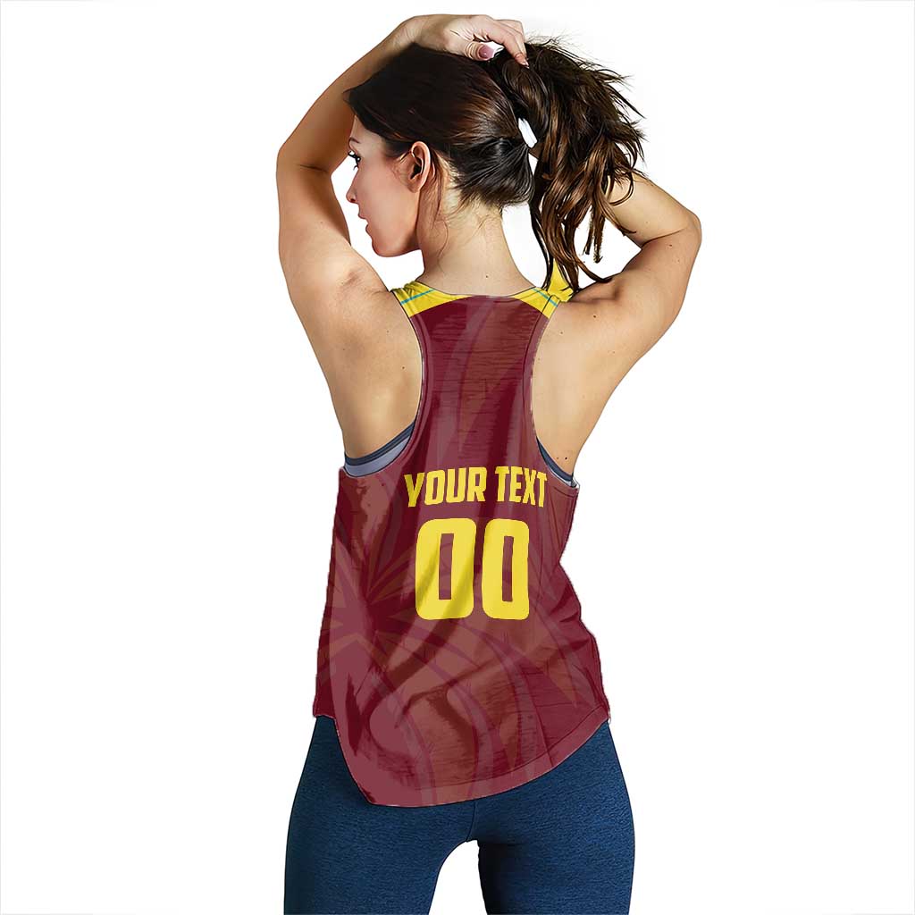 Custom Cricket 2026 West Indies Women Racerback Tank Windies Go Champions