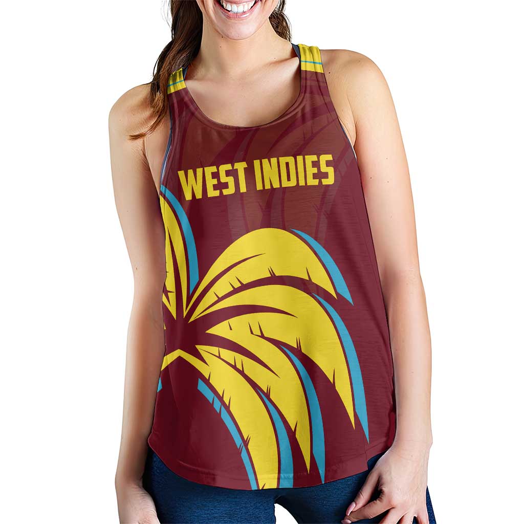 Custom Cricket 2026 West Indies Women Racerback Tank Windies Go Champions
