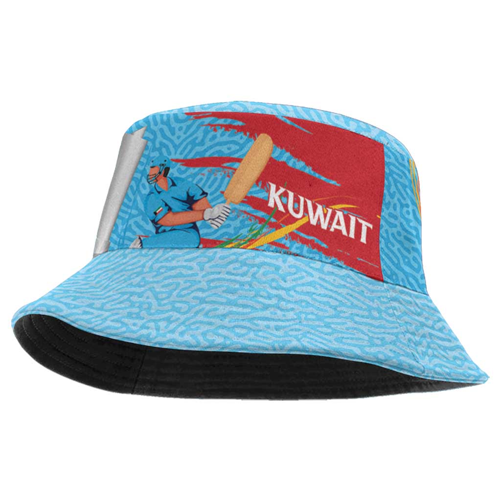 Custom Cricket Kuwait East Asia-Pacific Bucket Hat Kuwait Chase for Triumph - Wonder Print Shop