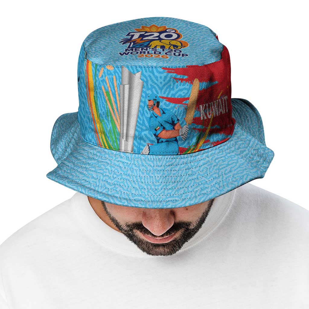 Custom Cricket Kuwait East Asia-Pacific Bucket Hat Kuwait Chase for Triumph - Wonder Print Shop