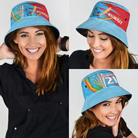 Custom Cricket Kuwait East Asia-Pacific Bucket Hat Kuwait Chase for Triumph - Wonder Print Shop