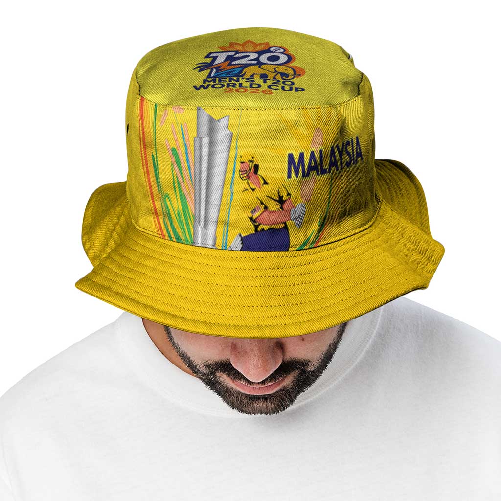 Custom Cricket Malaysia East Asia-Pacific Bucket Hat Malaysia Road to Glory - Wonder Print Shop