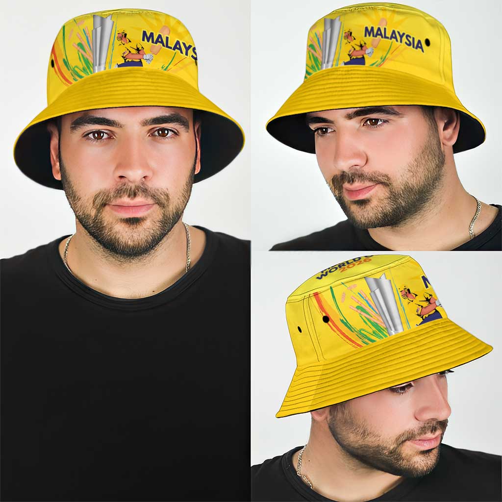 Custom Cricket Malaysia East Asia-Pacific Bucket Hat Malaysia Road to Glory - Wonder Print Shop