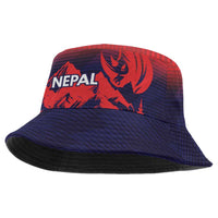 Custom Cricket Nepal East Asia-Pacific Bucket Hat Nepal Rhinos Twenty20 - Wonder Print Shop