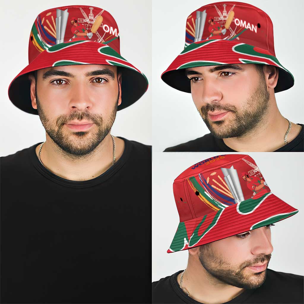 Custom Cricket Oman East Asia-Pacific Bucket Hat Oman Home Victory Spirit - Wonder Print Shop
