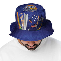 Custom Cricket Samoa East Asia-Pacific Bucket Hat Samoa Storming the Limits - Wonder Print Shop