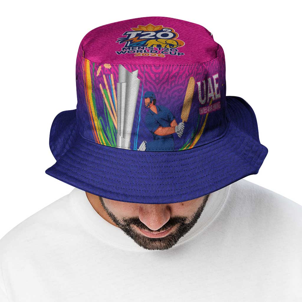 Custom Cricket UAE East Asia-Pacific Bucket Hat United Arab Emirates Champions Pride - Wonder Print Shop
