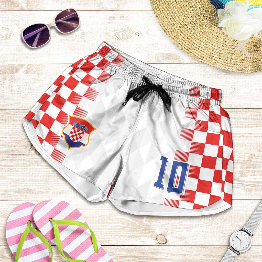Custom Croatia Football Shorts for Women Vatreni Glory 2026