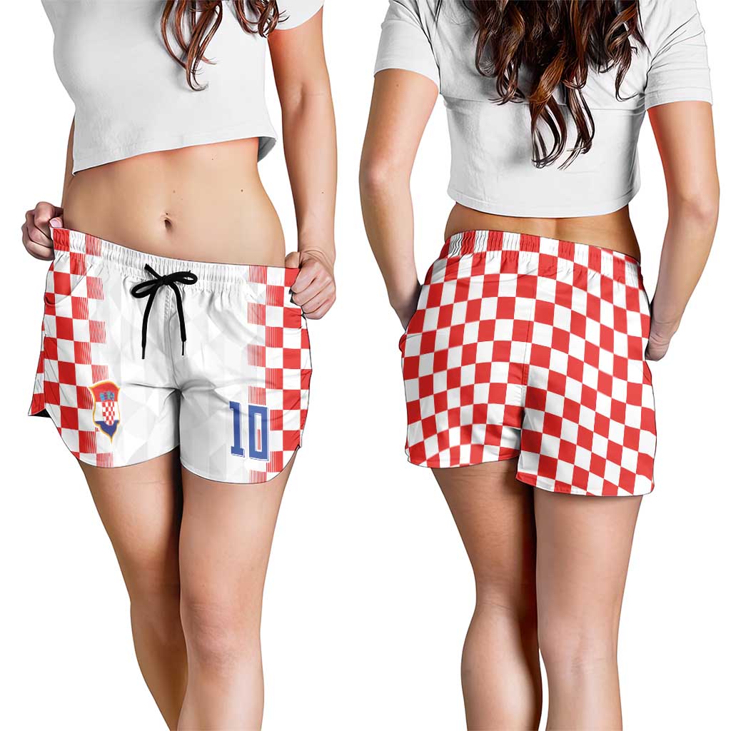 Custom Croatia Football Shorts for Women Vatreni Glory 2026