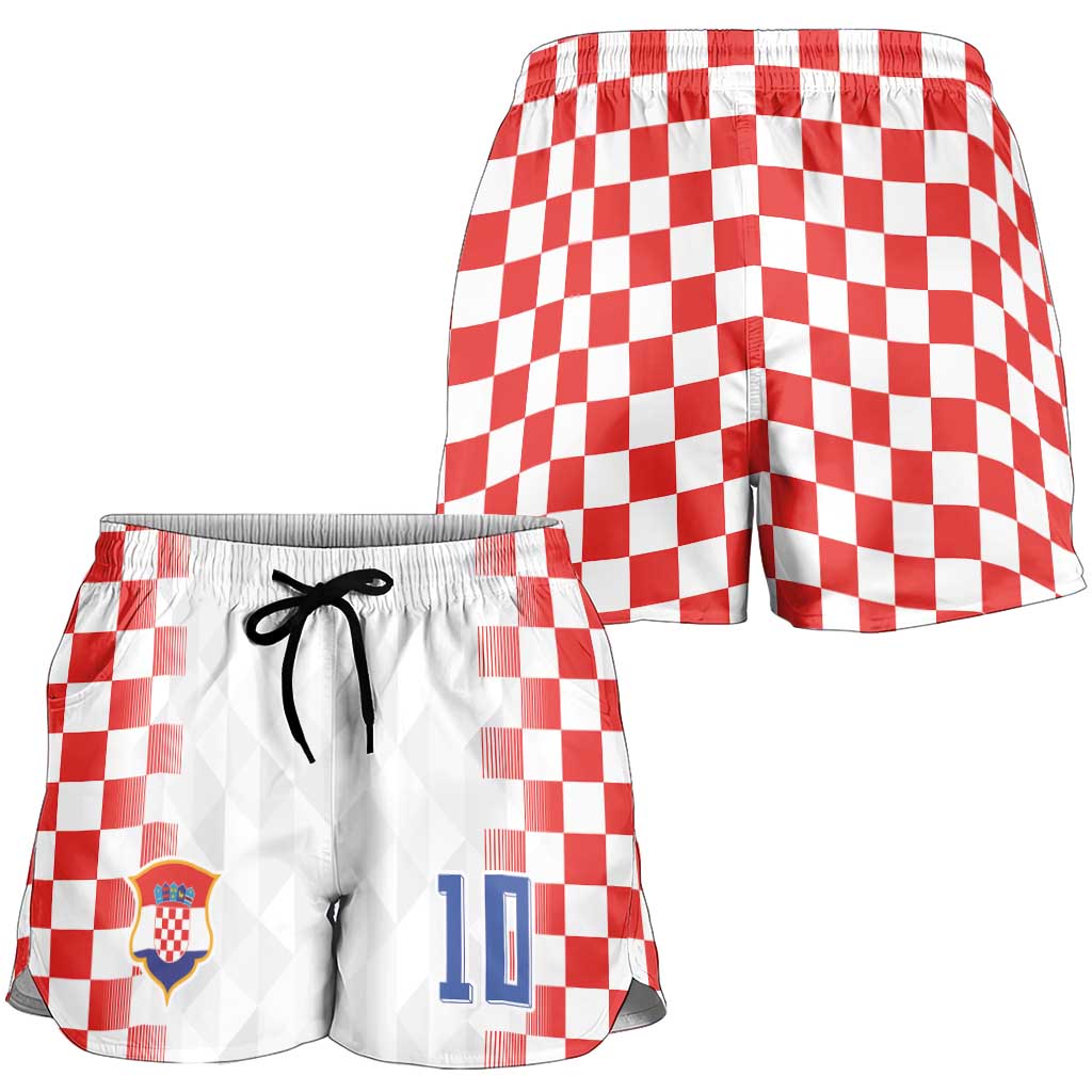 Custom Croatia Football Shorts for Women Vatreni Glory 2026