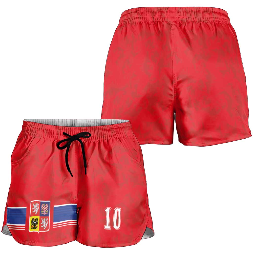 Custom Czech Football Shorts for Women Glory 2026 Sporty Style