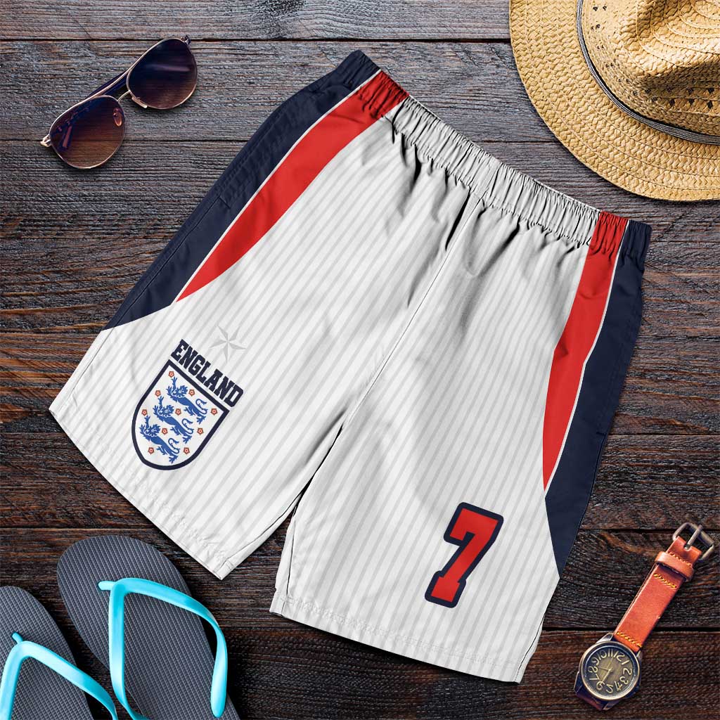 Custom England National Football Shorts for Men Retro Style-Inspired 1998 - Wonder Print Shop