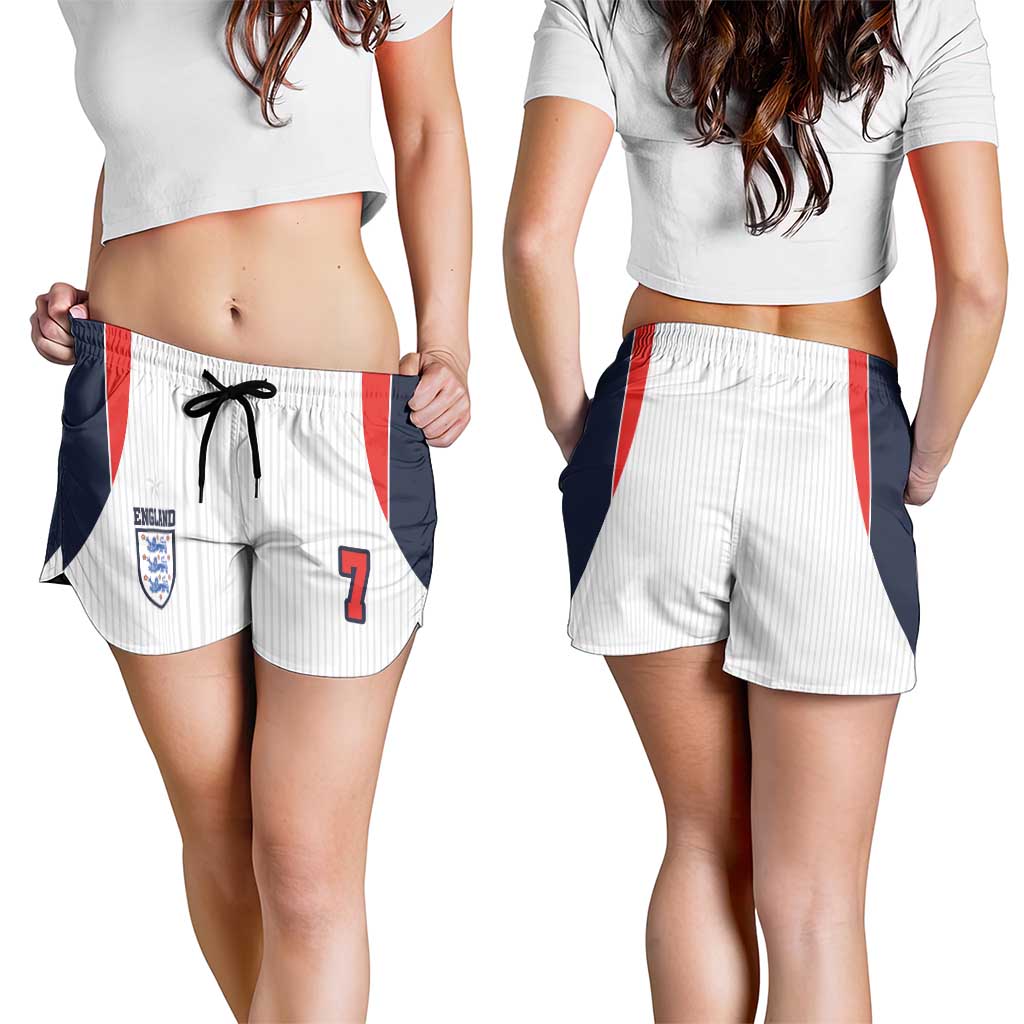 Custom England National Football Shorts for Women Retro Style-Inspired 1998 - Wonder Print Shop