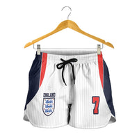 Custom England National Football Shorts for Women Retro Style-Inspired 1998 - Wonder Print Shop