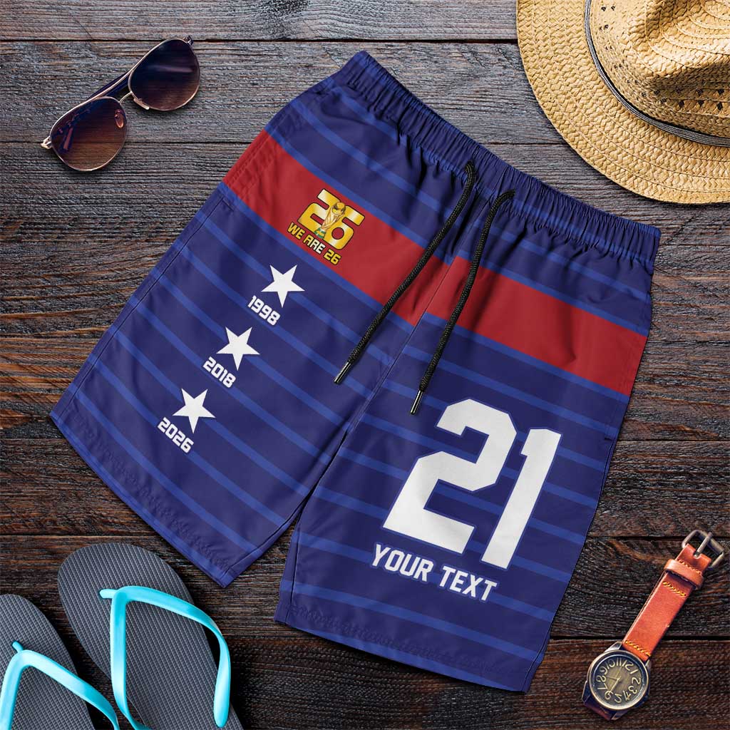 Custom France WC26 Future Champions Shorts for Men Past Champions Future Legends - Wonder Print Shop