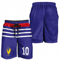 Custom French Football Shorts for Men France 98 Retro Style