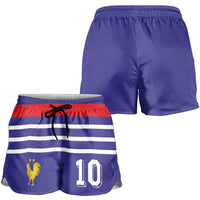 Custom French Football Shorts for Women France 98 Retro Style
