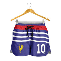 Custom French Football Shorts for Women France 98 Retro Style