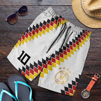 Custom Germany National Football Shorts for Men Inspired German Flag and Bavarian Renaissance Motifs - Wonder Print Shop