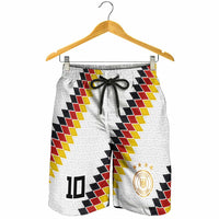 Custom Germany National Football Shorts for Men Inspired German Flag and Bavarian Renaissance Motifs - Wonder Print Shop