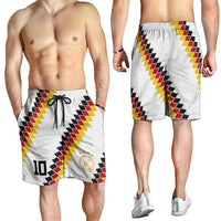 Custom Germany National Football Shorts for Men Inspired German Flag and Bavarian Renaissance Motifs - Wonder Print Shop
