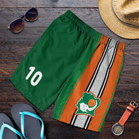 Custom Ivory Coast National Football Shorts for Men Les Elephants-Striped Sport Style - Wonder Print Shop