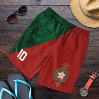 Custom Morocco National Football Shorts for Men The Atlas Lions Spirit - Wonder Print Shop