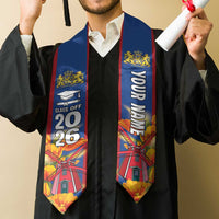 Custom Netherlands Graduation Stole Dutch Windmill and Tulip Heritage