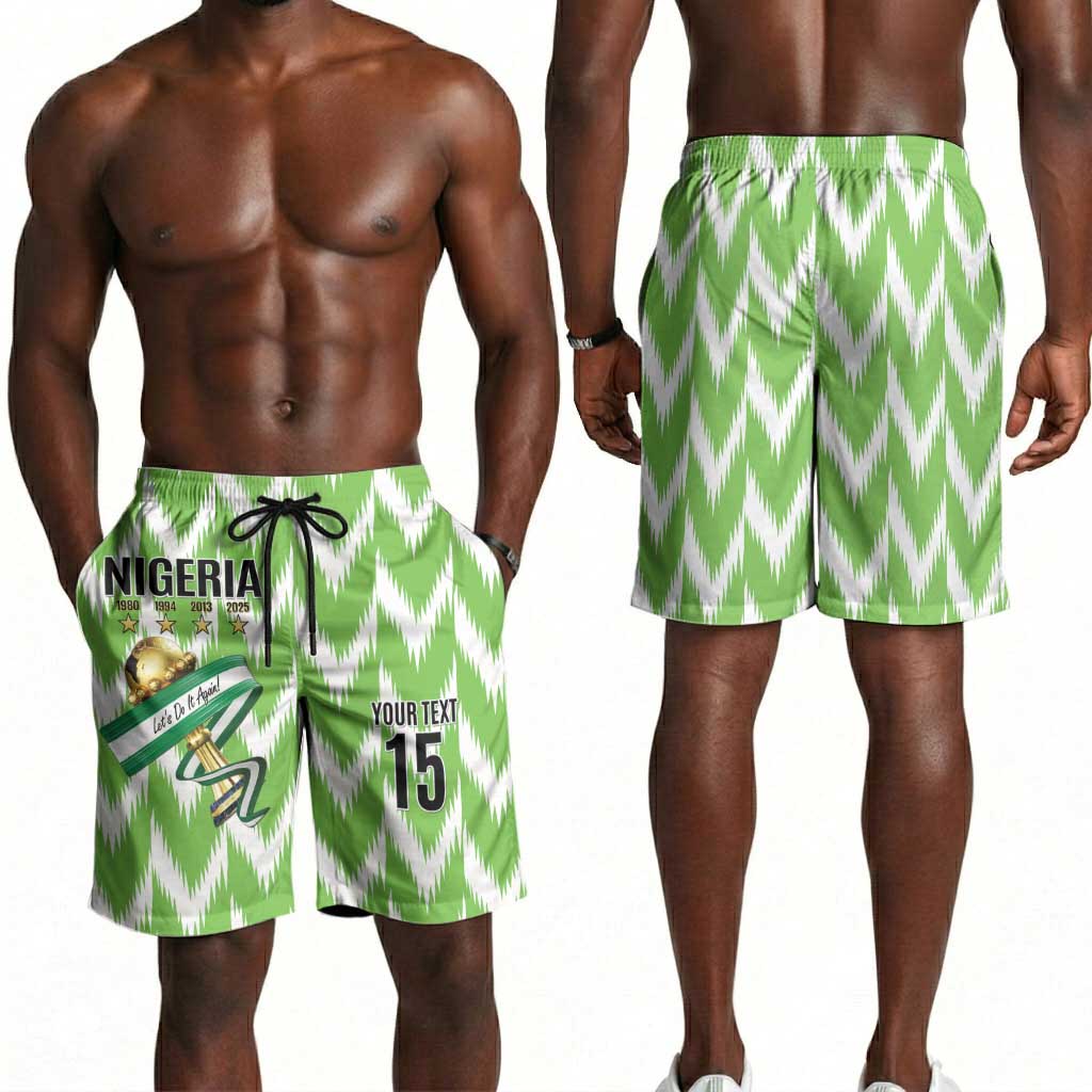 Custom Nigeria Football Shorts for Men Super Eagles - Let’s Do It Again