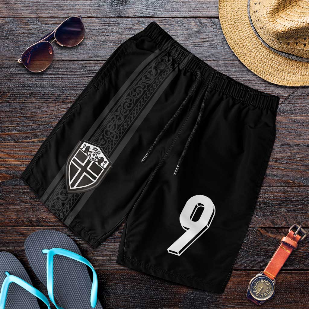 Custom Norway Football Shorts for Men Cross Nordic Knot Pattern