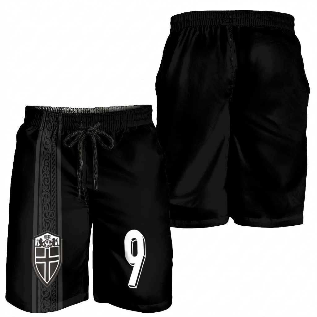Custom Norway Football Shorts for Men Cross Nordic Knot Pattern