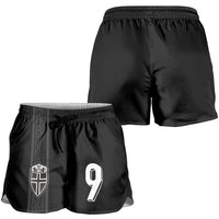 Custom Norway Football Shorts for Women Cross Nordic Knot Pattern