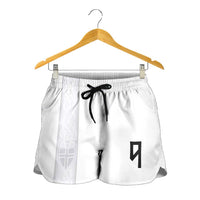 Custom Norway Football Shorts for Women Norge Viking Ornament Whiteout