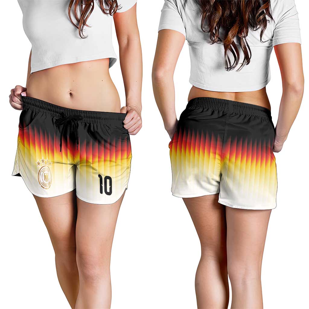 Custom Number Germany Football Shorts for Women Die Mannschaft 2026 - Wonder Print Shop