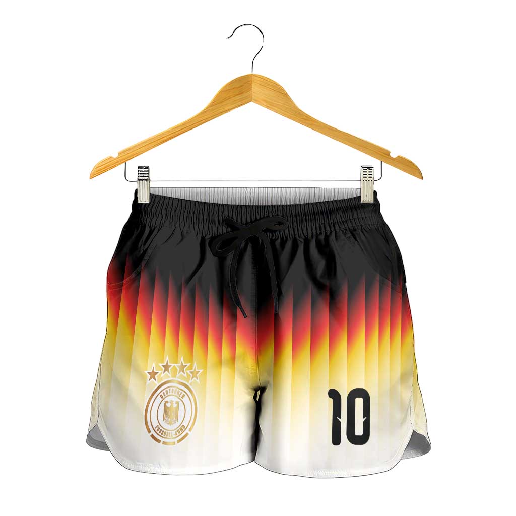 Custom Number Germany Football Shorts for Women Die Mannschaft 2026 - Wonder Print Shop