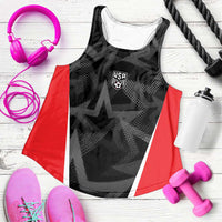 Custom Soccer 2026 USA Women Racerback Tank Black Stars Version