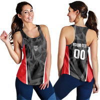 Custom Soccer 2026 USA Women Racerback Tank Black Stars Version