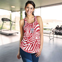 Custom Soccer 2026 USA Women Racerback Tank Red Star Stylized