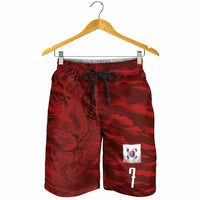 Custom South Korea National Football Shorts for Men Tigers-Taegeuk Warriors Red