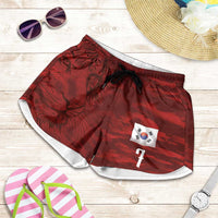 Custom South Korea National Football Shorts for Women Tigers-Taegeuk Warriors Red