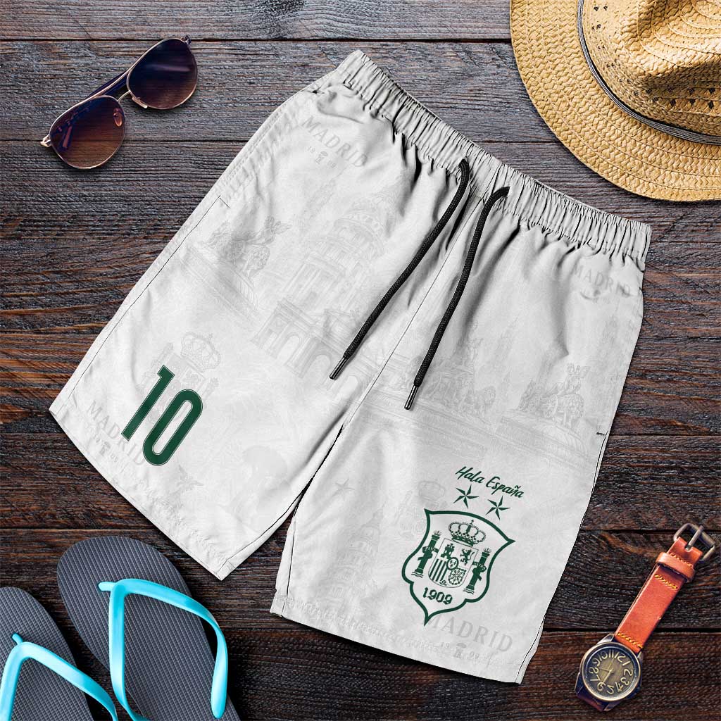 Custom Spain Football Shorts for Men Royal Madrid-Hala Espana