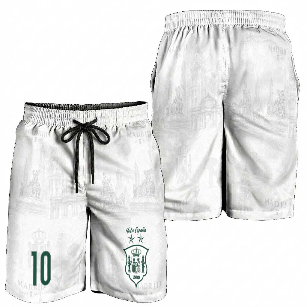 Custom Spain Football Shorts for Men Royal Madrid-Hala Espana
