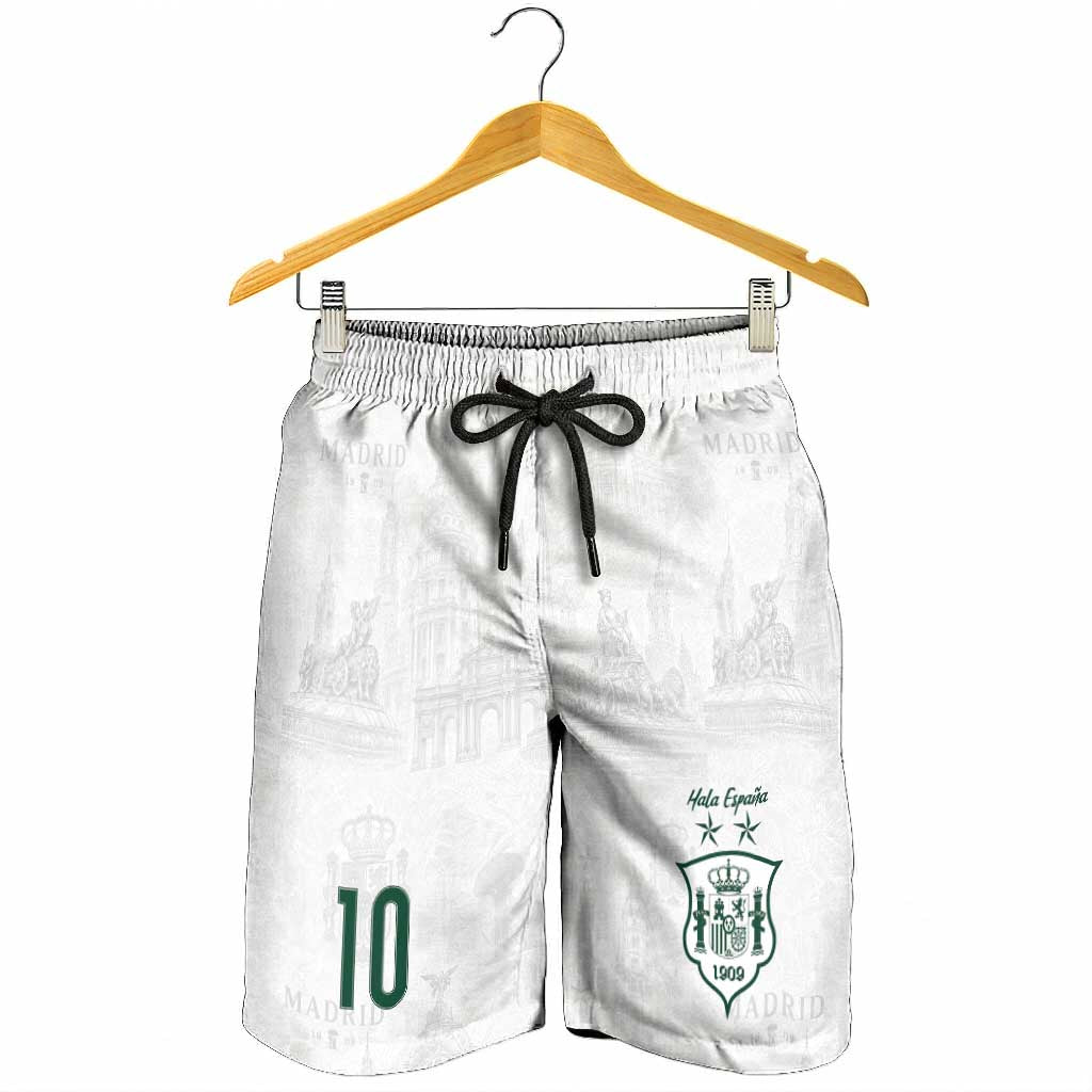 Custom Spain Football Shorts for Men Royal Madrid-Hala Espana